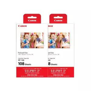 캐논 RP-108 셀피 인화지 2세트 (218매) 포토프린터용 인화용지 + 카트리지 포함 / SELPHY 시리즈 전용 ok