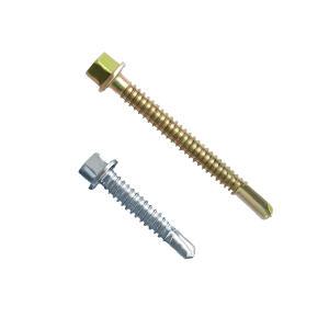 명화금속 육각머리 와셔붙이 직결피스 직결나사 #14(6.3mm) 25 38 50 65 80 100 130 150 180 210mm