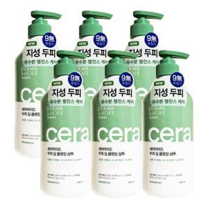 더마앤모어 세라마이드 두피 딥클렌징 샴푸 600mL x 6개