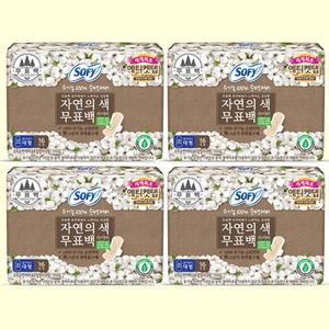 소피 자연의색 무표백 대형 생리대 16P 4팩
