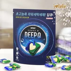 [아이러브베베] 딥큐 3in1 오션브리즈 100개 캡슐세제 실내건조 고농축 대용량 세탁 드럼일반겸용