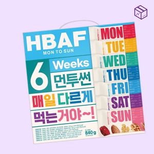 HBAF 바프 먼투썬견과 가을푸드 데일리 하루견과 6주 20g 42봉
