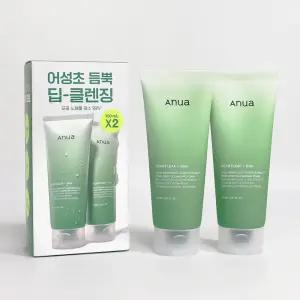 아누아(Anua) 어성초 쿼세티놀 모공 딥 클렌징 폼 150ml 2개