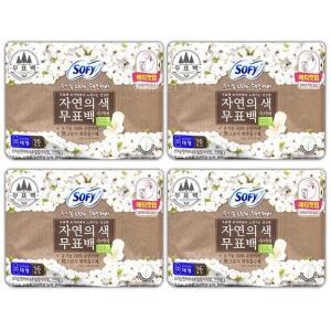 쏘피 유기농 자연의색 무표백 대형 16개 x 4팩 입는