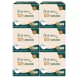 디어스킨 에어엠보 입는오버나이트 특대형 8P X 6 팩