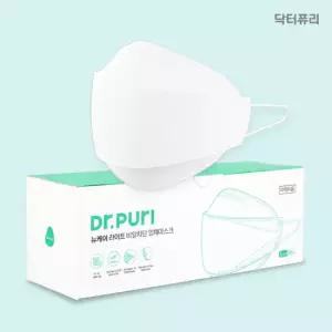 닥터퓨리 KFAD 비말차단 입체마스크 50매 번들형 화이트 대형 중형)