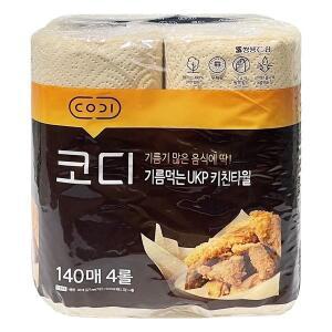 [기타]코디 VMTSCFGI 기름먹는 UKP 키친타월 140매 4롤 -O