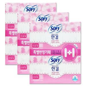 쏘피 한결 울트라 날개형 생리대 중형 44개입 x 3개