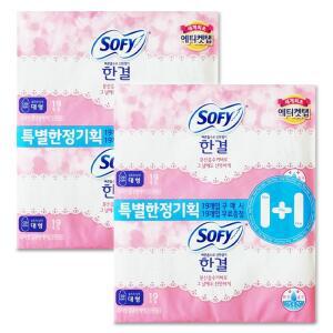 쏘피 한결 울트라 날개형 생리대 대형 38개입 x 2개