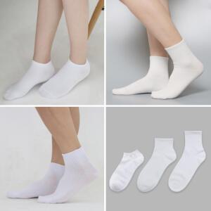 남자 여자 10켤레 국산 베이직한 흰색 회색 검정 무지 학생 발목 단목 중목 면양말