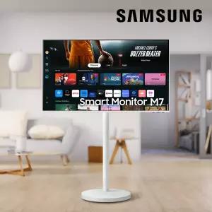 삼성전자 43인치 M7 화이트 스마트모니터 무빙스타일 삼탠바이미 패키지 UHD 4K IPTV 넷플릭스 유튜브 티빙 OTT