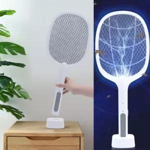 SWH-100 LED 트랩 모기채 9172/날파리/벌레/퇴치/해충/충전식전기파리채/2IN1/충전/스탠드
