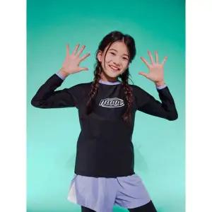 [폴햄키즈] 여아)배색 래쉬가드 긴팔티PKF2TS2500-BK [P003653932]