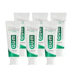 [GUM]GUM 검 치과 덴탈페이스트S  미백 저자극 치약(130g) 6개