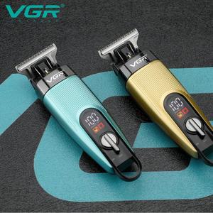 VGR 975 헤어 트리머 헤어 클리퍼 충전식 이발 기계 전기 트리머 남성용 디지털 디스플레이 클리퍼