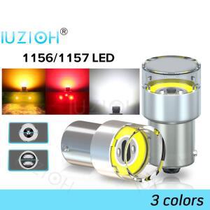 IUZIOH 2PCS 12V 24V Led 전구 자동차 조명 1156 BA15S BAY15D P21/5W 백업 S25 R5W 테일 주차 브레이크 역