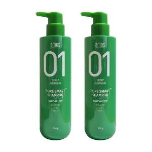 아모스프로페셔널 퓨어스마트 샴푸 딥액션 500g X2개