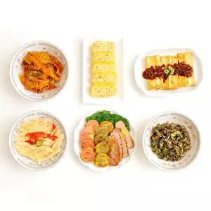 [자연애레시피] 어린이 자취생 반찬 견과류멸치+감자볶음+어묵볶음 +간장두부구이+계란말이+소시지모듬