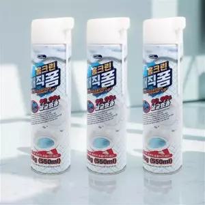 폼타입 크리너 욕실 매직 스폰지 멀티 만능 청소용 스펀지 화장실 청소폼 550ml 3개