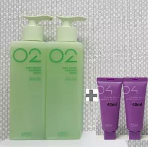 아모스 퓨어스마트 샴푸 프레시 500g x2(1000g) + 휴대용 컬링 에센스 40mlx2개(80ml) 1set