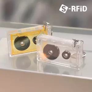 NFC 미니 카세트 테이프 Ntag213 태그 칩 레트로 미니앨범 키링