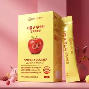 부스트원 알파CD 알파애플컷 알파시클로덱스트린 애사비 고함량 올인원케어 1박스, 20포