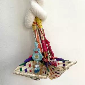 행운 미니 현관 전통 복조리 액막이 복조리개 명태 새해 집들이 선물 [대나무 공예 설날 인테리어 소품]