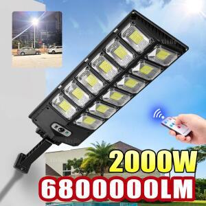 야외조명 LED 줄조명 태양광등 정원 센서등 투광등 가로등 태양열 2000W/600W/100W 야외 태양 거리 조명 3