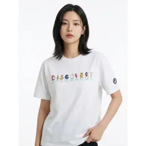 [아웃도어스/디스커버리]디스커버리 공용 타이포 그래픽 티셔츠 DXRS7C043-WHS