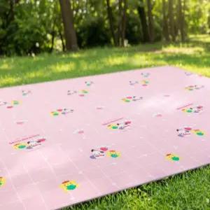 파크론 다용도 돗자리 피크닉매트 가족 나들이 한강 소풍 180x250대형, 산리오캐릭터즈 하트