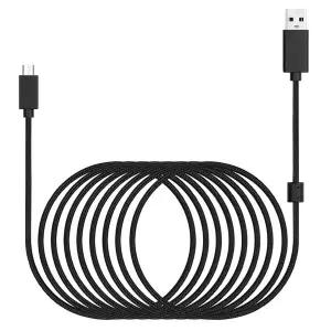 Logitech G635 G633 G933 G935 G633S G933S 헤드셋 용 OFC 나일론 꼰 교체 USB 충전 오디오 케이블 연장 코