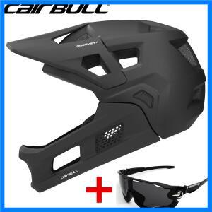 CairBULL 디스커버리 풀 페이스 MTB 사이클링 헬멧 성인 범용 탈착식 턱 BMX 오프로드 올 마운틴 스피드 자