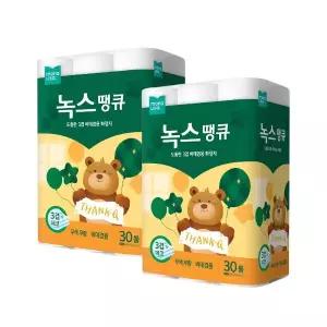 모나리자 녹스 땡큐 3겹 30m 30롤 x 2팩 화장지 휴지 두루마리_JS