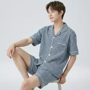 [바풀] TB ENNE 1812-70 남성 카라 반팔 잠옷 봄 여름 가벼운 쿨 실내복 상하세트