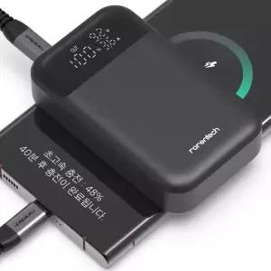 보조배터리 1 PPS 디스플레이 LCD 초고속충전 10000mAh 블랙 (2)