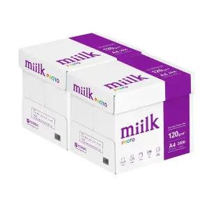 밀크 120g A4용지 A4복사용지 2박스 4000매 밀크지 두꺼운종이 캘리그라피용 종이