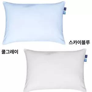 누잠 냉감 베개 50x70 커버 2개 실크촉감 부드러운