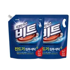 비트 때가쏙 진드기 일반 액상세제 리필, 2L,4개