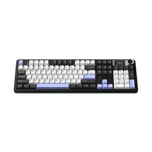 AULA F108Pro 유무선 아우라 독거미 LCD 기계식키보드 국내정품 오로라 블랙, 저소음 바다축