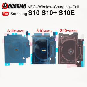 삼성 갤럭시 S10 Plus + S10E G970 G973 G975 무선 충전 유도 코일 NFC 모듈 플렉스 케이블 교체 용 1Pcs