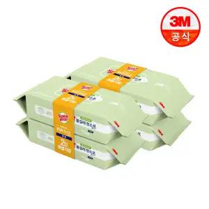 3M 대형 베이직 물걸레 청소포 실속형40매x4팩(총160매) 물티슈 리필 바닥청소