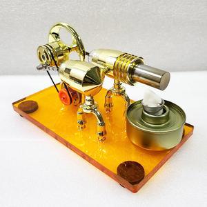 엔진 증기력 및 DIY 스털링 실험 모델 공기 키트 증기 선물 발전기 물리학 과학 교육 엔진