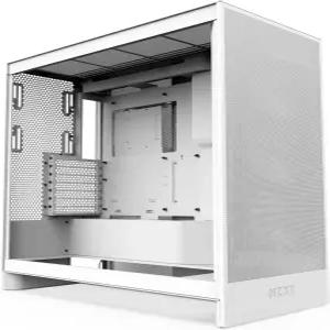 NZXT H7 플로우 2024 - 미드 타워 ATX 공기 흐름 케이스 사전 설치된 3 x 120mm 팬 포함 전용 GPU 냉각을