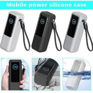 Anker Zolo 25000mAh 165W 보조베터리 용 실리콘 케이스 휴대용 충전기 보호 여행용 운반 TF/SIM 보관 가방