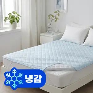 시원한 접촉냉감 썸머무지 여름 냉감 침대패드 누빔 패드 매트 싱글 퀸