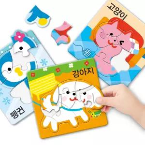 [마이리틀타이거] 타이거 첫 퍼즐 시리즈 / 한글 숫자 탈것 동물