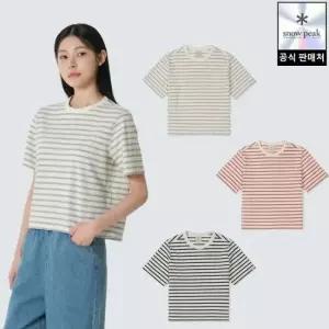 스노우피크 26SS S26MWFTS69 소로나 여성 스트라이프 반팔 티셔츠 223971
