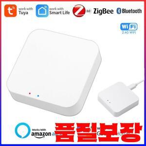 무선 멀티 모드 스마트 게이트웨이 ZigBee 블루투스 메시 허브 Tuya 라이프 앱 음성 제어 및 Alexa Google