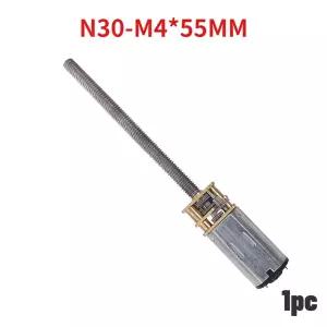 리드 스크류 마이크로 DC 감속 전동 N30-M4 x 55mm 3 6 12V 15 30 50 60 100 150 200 300 500RPM 1 개