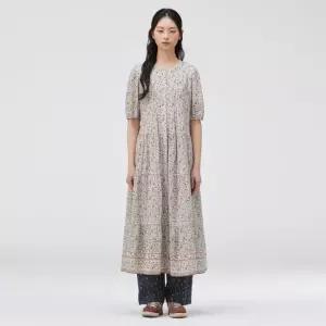 써스데이아일랜드 [본사직영] 플라워 보더 스트랩 원피스_T264MOP241W
